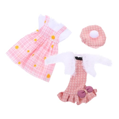 Mikikit Puppenkleid für Mädchen Wiederverwendbarer Waschbarer Plüschrock und Meerjungfrau Design Zartes Abnehmbares Puppenkostüm Langlebige Puppenkleidung für Geburtstags und von Mikikit