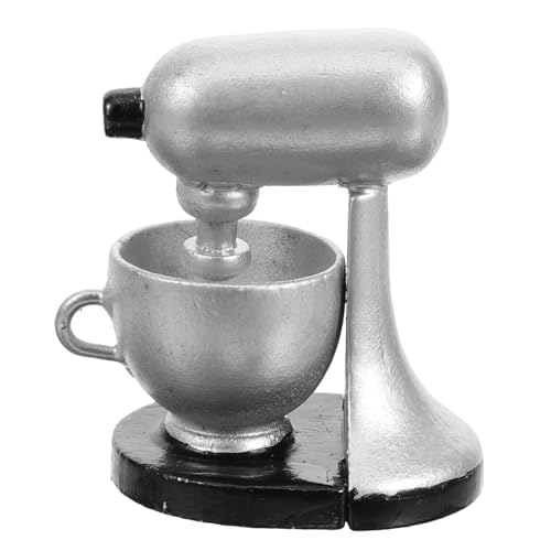 Mikikit Puppenstuben-kaffeemaschine Küchenzubehör Für Puppenstuben Mini-hausgeräte Miniaturmixer Mini-Mixer Kaffeemaschine-Spielzeug Winziges Kaffee-schaummixer-Spielzeug Holz Sache Klein von Mikikit