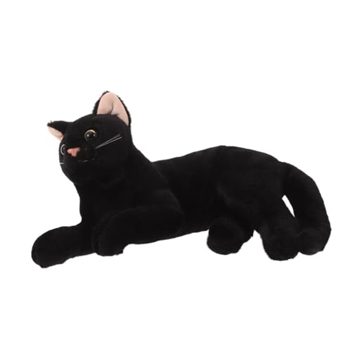 Mikikit Realistische Schwarze Katzenfigur Plüschspielzeug für Multifunktionales Kuscheltier Kissen Süßes Katzen für Halloween Geburtstagsgeschenke Weicher Mikikit Realistische Schwarze Katzenfigur Plüschspielzeug für Multifunktionales Kuscheltier Kissen Süßes Katzen für Halloween Geburtstagsgeschenke Weicher von Mikikit