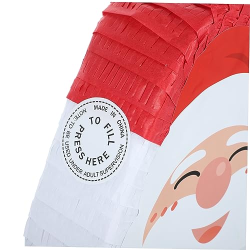 Mikikit Santa Claus Piñata Weihnachtsdeko Party Pinata Deko Foto Requisite Candy Füllbar Lustiges Design für Weihnachtsfeier und Themenparty von Mikikit