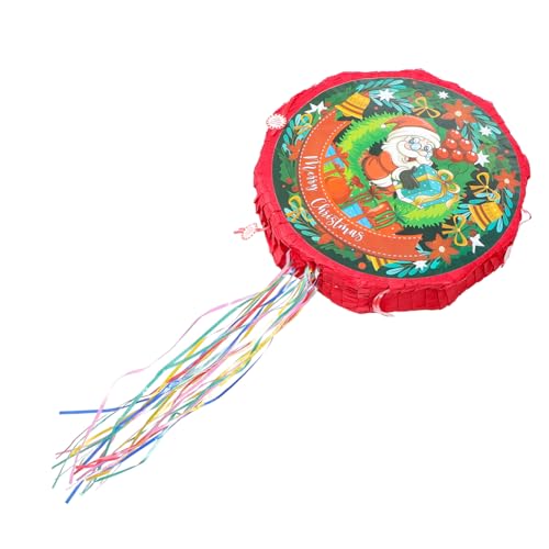 Mikikit Santa Claus Pinata Weihnachtsdeko zum Befüllen mit Süßigkeiten Bunte Partydekoration für Erwachsene Geeignet für Weihnachtsfeiern und Festtagsunterhaltung von Mikikit