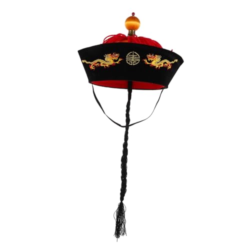 Mikikit Schwarzer Hut Asiatischer Zopfhut Hanfu-kostümzubehör Partyhut-requisite Chinesische Hüte Festliche Kopfbedeckung Traditionelle Chinesische Kostüme Chinesischer Kostümhut Gefühlt Mikikit Schwarzer Hut Asiatischer Zopfhut Hanfu-kostümzubehör Partyhut-requisite Chinesische Hüte Festliche Kopfbedeckung Traditionelle Chinesische Kostüme Chinesischer Kostümhut Gefühlt von Mikikit