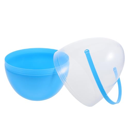 Mikikit Simulierte Eierdekoration Große Eier Jumbo-Eier Form Party Schmuck große Ostereier aus Plastik Ostereier aus Kunststoff befüllbar Ostern-Desktop-Dekoration befüllbare Ostereier Abs von Mikikit