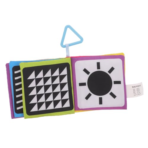 Mikikit Stoffbuch Hochkontrast Fühlbuch für Junge Mädchen Sensorisches Lernspielzeug zur Visuellen Stimulation Kleinkinder Geeignet Robust und Tragbar Mikikit Stoffbuch Hochkontrast Fühlbuch für Junge Mädchen Sensorisches Lernspielzeug zur Visuellen Stimulation Kleinkinder Geeignet Robust und Tragbar von Mikikit