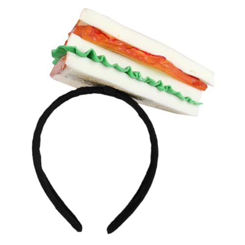 Mikikit Süßes Sandwich Stirnband für Kopfbedeckung für Festivals und Partys Foto Requisite Rutschfest und Bequem Perfektes Accessoire für Maskeraden von Mikikit