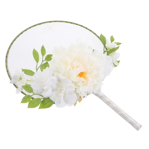 Mikikit Traditioneller Chinesischer Rundfächer mit Tassel und Floralem Design Handgefertigter Rustikaler Fächer für Hochzeiten Tanzaufführungen und Dekorationen Mikikit Traditioneller Chinesischer Rundfächer mit Tassel und Floralem Design Handgefertigter Rustikaler Fächer für Hochzeiten Tanzaufführungen und Dekorationen von Mikikit