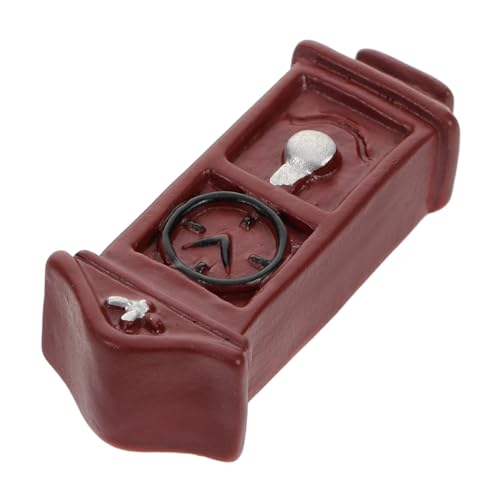 Mikikit Wanduhr für Puppenhaus Retro Design Exquisite Uhr zur Dekoration Zubehör für Kinderzimmer und Fotografie Perfektes Miniaturpuppenhaus Zubehör von Mikikit