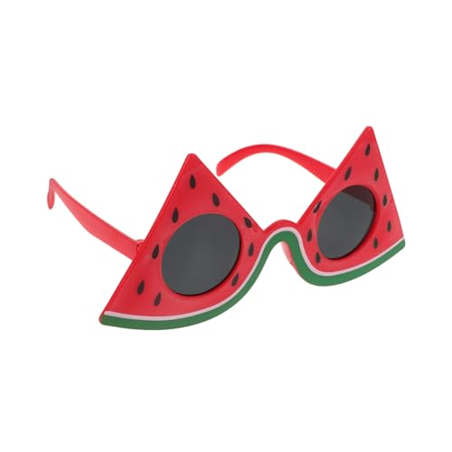 Mikikit Wassermelonengläser Trendy sonnenbrille damen Junggesellin hoch runden Blau Party-Sonnenbrille für Erwachsene Fotobox-Brille Neuartige Geburtstagsbrille dekorative Partygläser Stk von Mikikit