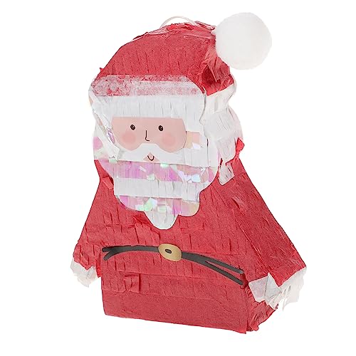 Mikikit Weihnachts Piñata aus Umweltfreundlichem Papier Gefüllt mit Süßigkeiten Lustiges Partyspielzeug für Weihnachtsfeiern Geburtstage und Festtagsaktivitäten Outdoor Spaß für Familien von Mikikit