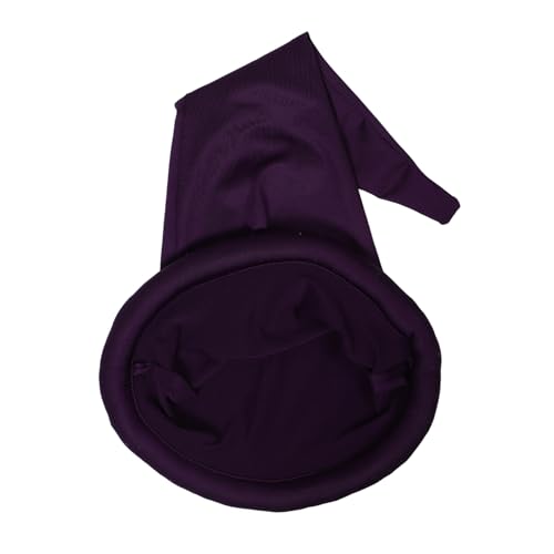 Mikikit Weihnachtsmütze Zwergfrauenhut Maskerade-Show-Hüte Weihnachtsfeier Requisiten Zwerg-Partyhüte Gnomenmütze Zwerghexenhut Zwergenhut-Dekore Zwergendekorationen Polyester Violett von Mikikit