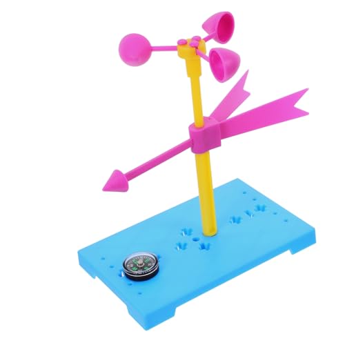 Mikikit Windrichtungsanzeiger Bausatz für Pädagogisches DIY Wissenschaftsspielzeug mit Kunststoff Komponenten Meteorologie Experiment zur Wetterbeobachtung Kreatives Zufällige Farbe von Mikikit