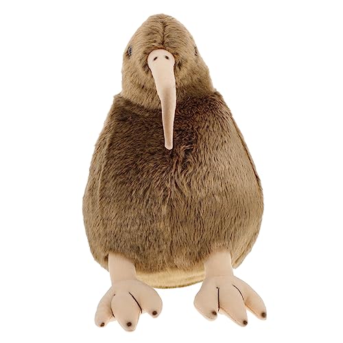 Mikikit tierisches Vogel Plüsch riesiges Plüschtier groß Tiere Plüschspielzeug lauch Kuscheltier wohnzimmerdeko Lustiges Funny Toys Vogelpuppe dekorativer Vogel Brown von Mikikit