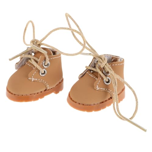Mikinona 1 Paar Puppenschuhe mit Verstellbaren Schnürsenkeln Lange Elegante Schuhe für Puppen für Fotografie Spiel und Dekoration Mikinona 1 Paar Puppenschuhe mit Verstellbaren Schnürsenkeln Lange Elegante Schuhe für Puppen für Fotografie Spiel und Dekoration von Mikinona