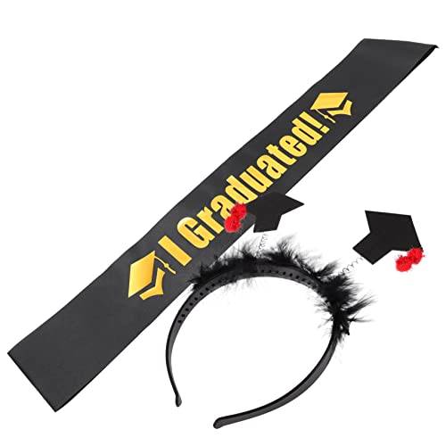 Mikinona 1 Satz Abschlussfeier Schärpe und Mini Doktorhut Haarband Dekoration für Abschlussfeiern Fotografie Accessoire für Graduierung Teiliges für Besondere Anlässe Mikinona 1 Satz Abschlussfeier Schärpe und Mini Doktorhut Haarband Dekoration für Abschlussfeiern Fotografie Accessoire für Graduierung Teiliges für Besondere Anlässe von Mikinona