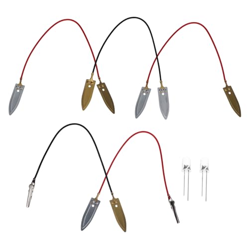 Mikinona 1 Satz DIY Fruchtbatterie Experiment Wissenschaftliches Experimentier Kit für Schüler Metallzink und Kupferplatten für Physikalische Experimente der Schule von Mikinona