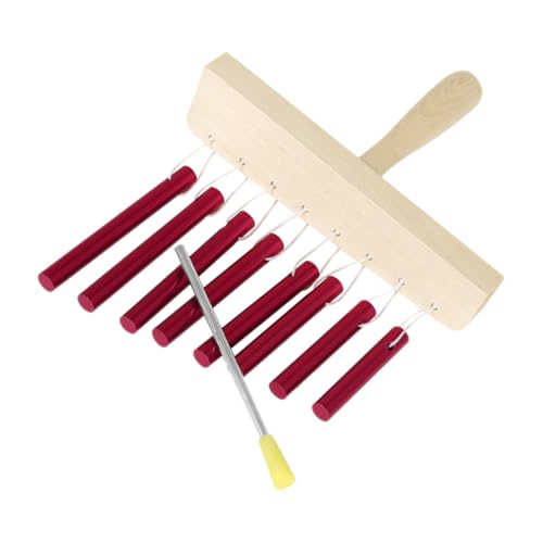 Mikinona 1 Satz Glockenanordnung Aus Aluminiumrohr Aluminiumröhrchenspiel Glocken-Instrument Glockenspiel Percussion-handglocke Monophones Schlagrohr 8-ton-Windspiel Rot Massivholz Mikinona 1 Satz Glockenanordnung Aus Aluminiumrohr Aluminiumröhrchenspiel Glocken-Instrument Glockenspiel Percussion-handglocke Monophones Schlagrohr 8-ton-Windspiel Rot Massivholz von Mikinona