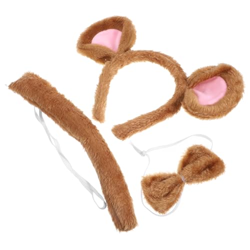 Mikinona 1 Satz Mäuse Kostüm Zubehör Tier Stirnband mit Fliege für Cosplay Geburtstagsfeiern und Halloween Dekorationen Mikinona 1 Satz Mäuse Kostüm Zubehör Tier Stirnband mit Fliege für Cosplay Geburtstagsfeiern und Halloween Dekorationen von Mikinona