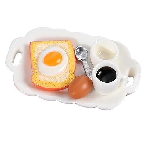 Mikinona 1 Satz Miniatur Frühstücksset für Puppenhaus Realistische Harz Lebensmittel Dekoration für Rollenspiele und Gestaltung Teiliges für Kreative DIY Aktivitäten Mikinona 1 Satz Miniatur Frühstücksset für Puppenhaus Realistische Harz Lebensmittel Dekoration für Rollenspiele und Gestaltung Teiliges für Kreative DIY Aktivitäten von Mikinona