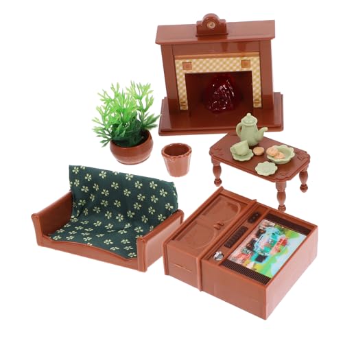 Mikinona 1 Satz Miniatur Möbel für Puppenhaus Süßes Wohnzimmer Sofa Tv Dekoration für Schlafzimmer Wohnzimmer Küche Hochrealistische Spielzeugmöbel für Miniatur Deko Zubehör Mikinona 1 Satz Miniatur Möbel für Puppenhaus Süßes Wohnzimmer Sofa Tv Dekoration für Schlafzimmer Wohnzimmer Küche Hochrealistische Spielzeugmöbel für Miniatur Deko Zubehör von Mikinona