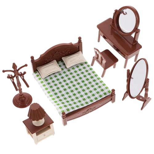 Mikinona 1 Satz Miniatur Puppenhaus Schlafzimmermöbel Elegantes und Farbenfrohes Zubehör für Puppenhäuser für Rollenspiele und Kreative Bastelprojekte Mikinona 1 Satz Miniatur Puppenhaus Schlafzimmermöbel Elegantes und Farbenfrohes Zubehör für Puppenhäuser für Rollenspiele und Kreative Bastelprojekte von Mikinona