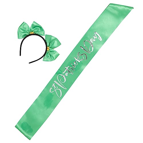Mikinona 1 Satz Patrick Day Haarreif mit Etikettenband Festliche Haaraccessoires für Partys und Feiern und Unvergessliche Mikinona 1 Satz Patrick Day Haarreif mit Etikettenband Festliche Haaraccessoires für Partys und Feiern und Unvergessliche von Mikinona