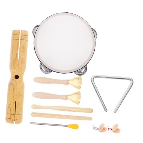 Mikinona 1 Satz Percussion Instruments aus Natürlichem Teiliges Musikspielzeug für Jahren für Lernspiele Geburtstagsfeiern und Musikalische Mikinona 1 Satz Percussion Instruments aus Natürlichem Teiliges Musikspielzeug für Jahren für Lernspiele Geburtstagsfeiern und Musikalische von Mikinona
