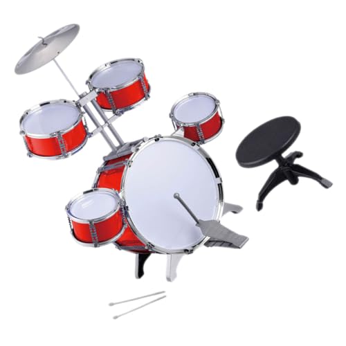 Mikinona 1 Satz Satz Schlagzeug Musikalisches Trommelspielzeug Jazz-Trommel Percussion-Musik- für Musikinstrumente Percussion - Musikalische Trommel Plastik rot Mikinona 1 Satz Satz Schlagzeug Musikalisches Trommelspielzeug Jazz-Trommel Percussion-Musik- für Musikinstrumente Percussion - Musikalische Trommel Plastik rot von Mikinona