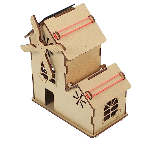 Mikinona 1 Satz Solarbetriebene DIY Holzmodell Kit für Kreatives Experimentierset für Schüler Fördert Verständnis von Sicher und von Mikinona