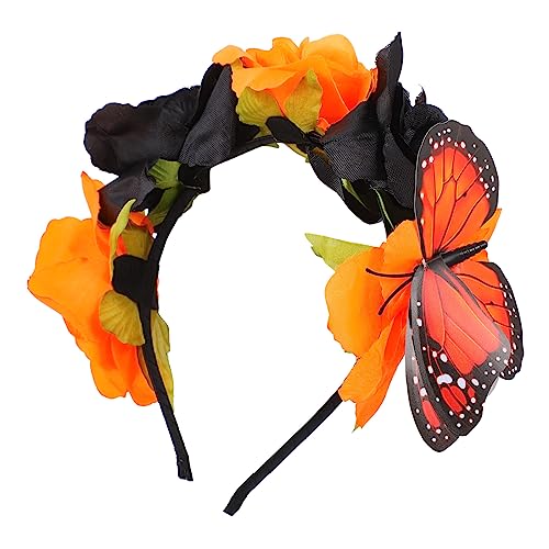 Mikinona 1 Stück Halloween Haarreif für Eleganter und Leichter Kopfschmuck mit Künstlichen für Kostümpartys und Besondere Anlässe Unisex und Dehnbar Mikinona 1 Stück Halloween Haarreif für Eleganter und Leichter Kopfschmuck mit Künstlichen für Kostümpartys und Besondere Anlässe Unisex und Dehnbar von Mikinona