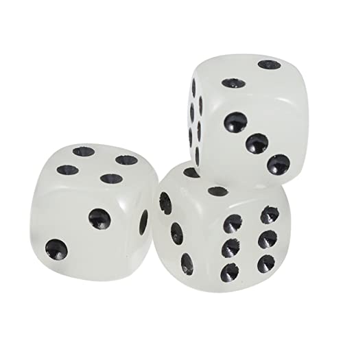 Mikinona 10 Stück Teiliges Acryl Nachtleuchtwürfel mit Schwarzen Punkten Ecken Langlebig für Partyspiele Familienunterhaltung Indoor Outdoor Nutzung für Spielabende und Gesellige Runden von Mikinona