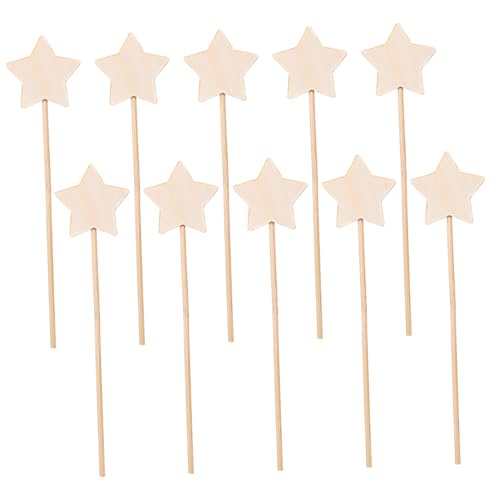 Mikinona 10 Stück Teiliges DIY Feenstab für Unbemalte Zauberstäbe Sternform Kreatives Bastelmaterial für Mädchen für Feen und Rollenspiele Mikinona 10 Stück Teiliges DIY Feenstab für Unbemalte Zauberstäbe Sternform Kreatives Bastelmaterial für Mädchen für Feen und Rollenspiele von Mikinona