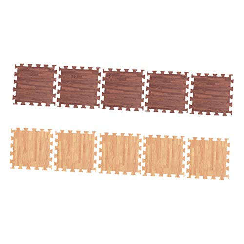 Mikinona 10 Stück Teiliges Eva Puzzle Schaummatten mit Holzmaserung rutschfeste Dicke Bodenfliesen Kinderfreundliche Krabbelmatte für Wohnzimmer und Schlafzimmer Einfach zu Verbinden Mikinona 10 Stück Teiliges Eva Puzzle Schaummatten mit Holzmaserung rutschfeste Dicke Bodenfliesen Kinderfreundliche Krabbelmatte für Wohnzimmer und Schlafzimmer Einfach zu Verbinden von Mikinona