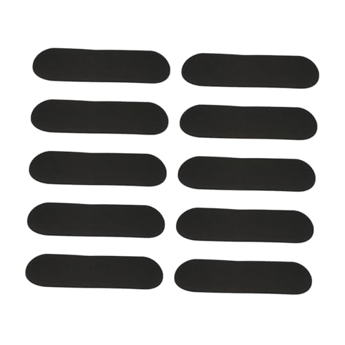 Mikinona 10 Stück Teiliges Fingerboard Schaumstoff Grip Tape Schwarz rutschfeste Mini Skateboard Aufkleber Selbstklebend Komfortabel und Kratzfrei für Finger Skateboards von Mikinona