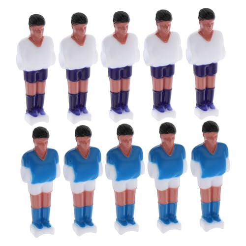 Mikinona 10 Stück Teiliges Mini Fußballspieler Set Robustem Material Detaillierte Foosball Figuren als Ersatzteile für Tischkicker Geeignet für Zuhause Büro und Kompakt und Leicht Mikinona 10 Stück Teiliges Mini Fußballspieler Set Robustem Material Detaillierte Foosball Figuren als Ersatzteile für Tischkicker Geeignet für Zuhause Büro und Kompakt und Leicht von Mikinona