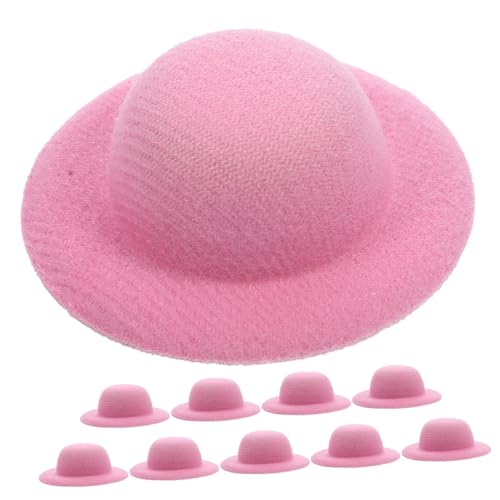 Mikinona 10 Stück Teiliges Mini Hüte aus Eva und Vliesstoff Handbemalbar Vielseitig für Bastelarbeiten Puppendekoration Haarschmuck und Miniaturhäuser Langlebig und Dekorativ von Mikinona