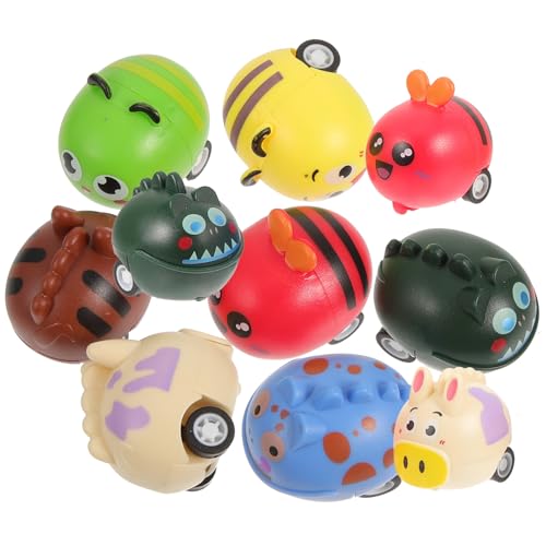 Mikinona 10 Stück Teiliges Mini Pull Back Auto für Kleinkinder Niedliche Tierform Robustes Nachziehfahrzeug Fördert Motorik und Kognitive Entwicklung Geschenk für Junge Mädchen Mikinona 10 Stück Teiliges Mini Pull Back Auto für Kleinkinder Niedliche Tierform Robustes Nachziehfahrzeug Fördert Motorik und Kognitive Entwicklung Geschenk für Junge Mädchen von Mikinona