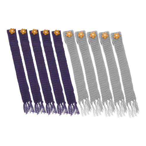 Mikinona 10 Stück Teiliges Mini Strickschals Verstellbar Puppenzubehör Dekorative Puppenschals Party Gastgeschenke von Mikinona