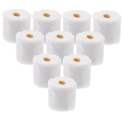 Mikinona 10 Stück Teiliges Miniatur Toilettenpapier Modell Puppenhaus Deko Realistische Mini Wc Rolle für Kreative Rollenspiele und Raumgestaltung Mikinona 10 Stück Teiliges Miniatur Toilettenpapier Modell Puppenhaus Deko Realistische Mini Wc Rolle für Kreative Rollenspiele und Raumgestaltung von Mikinona