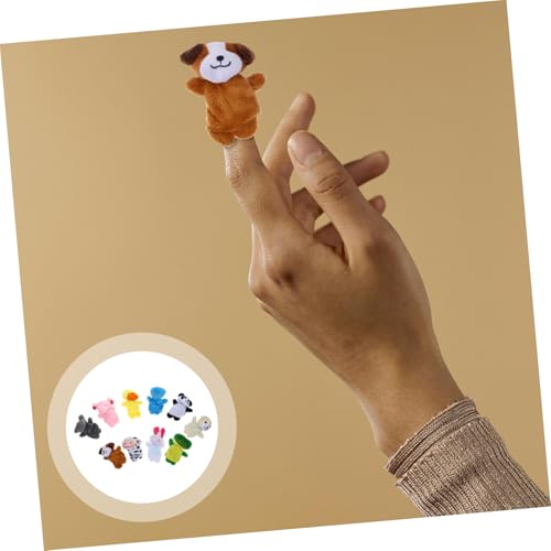 Mikinona 10 Stück Teiliges Plüsch Tier fingerpuppen Weiche für Kreatives Geschichtenerzählen und Interaktives Eltern Junge Mädchen Spiel Leicht und Tragbar von Mikinona