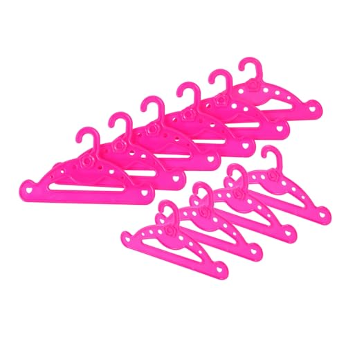 Mikinona 10 Stück Teiliges Puppenkleiderbügel Leichte Kompakte Kunststoff kleiderbügel für Puppenkleidung Multifunktional für Verschiedene Puppen für Reise und Stilvolle von Mikinona