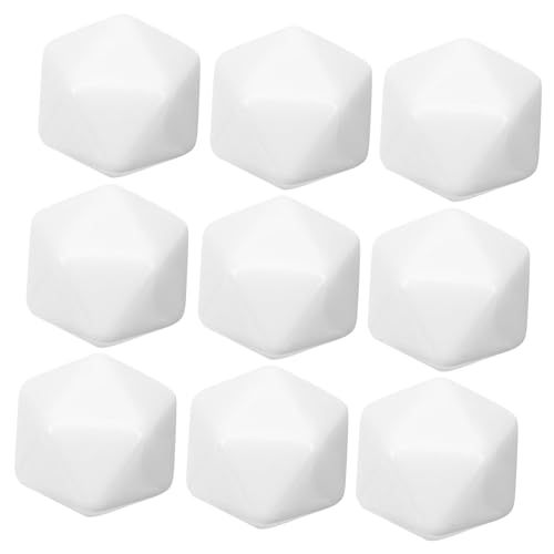 Mikinona 10 Stück Teiliges Unbemalter Acrylwürfel Seitige Blanko Blöcke zum Bemalen DIY Bastelwürfel für Robust und Vielseitig für Kreative Gestaltung und Lernspiele von Mikinona