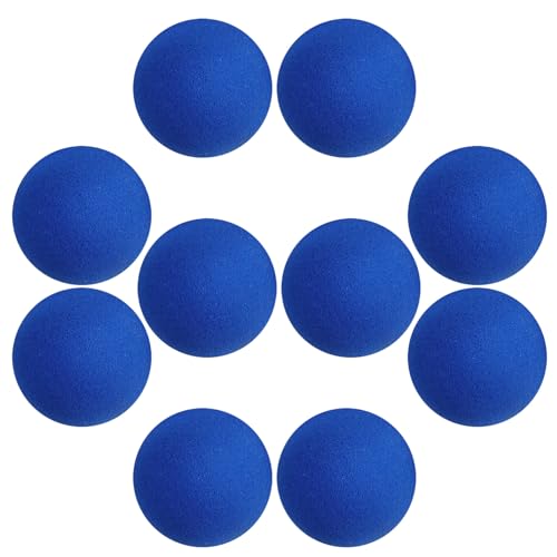 Mikinona 10 Stück Teiliges Weiche Schwammbälle Rund für Zaubertricks Straßenperformance Partyrequisiten Cosplay Dekoration Blau von Mikinona