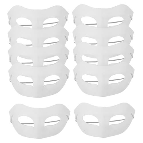 Mikinona 10 Stück Weiße Papiermasken zum Bemalen Leichte Blanko Masken aus Umweltfreundlichem für DIY Karneval Cosplay Halloween und Maskerade zum Basteln und Gestalten Mikinona 10 Stück Weiße Papiermasken zum Bemalen Leichte Blanko Masken aus Umweltfreundlichem für DIY Karneval Cosplay Halloween und Maskerade zum Basteln und Gestalten von Mikinona