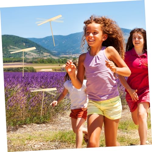 Mikinona 10 Teiliges Holzpropeller mit Handbetriebenem Flugmechanismus Leichte Kompakte Fluglibelle für Outdoor Spiel und Interaktives Eltern Junge Mädchen Mikinona 10 Teiliges Holzpropeller mit Handbetriebenem Flugmechanismus Leichte Kompakte Fluglibelle für Outdoor Spiel und Interaktives Eltern Junge Mädchen von Mikinona