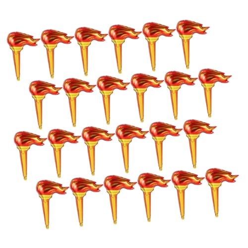 Mikinona 100 Stück Aufblasbare Feuerfackeln Groß Realistische Fackel Requisite für Party Deko Sportveranstaltungen Fackelstaffel Zubehör Mikinona 100 Stück Aufblasbare Feuerfackeln Groß Realistische Fackel Requisite für Party Deko Sportveranstaltungen Fackelstaffel Zubehör von Mikinona