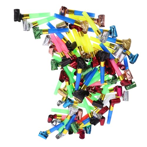 Mikinona 100 Stück Teiliges Party blowout Lauten Jubelhörnern Leichte Tragbare Geräuschemacher für Geburtstag Silvester Fest und Veranstaltung Einfache Handhabung als Party mitgebsel und Mikinona 100 Stück Teiliges Party blowout Lauten Jubelhörnern Leichte Tragbare Geräuschemacher für Geburtstag Silvester Fest und Veranstaltung Einfache Handhabung als Party mitgebsel und von Mikinona