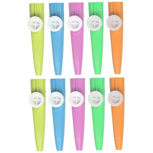 Mikinona 10Stücke Teiliges Kazoo für Leichtes Blasinstrument für Musikanfänger und Kreative Lernwerkzeug für Jungen Mikinona 10Stücke Teiliges Kazoo für Leichtes Blasinstrument für Musikanfänger und Kreative Lernwerkzeug für Jungen von Mikinona