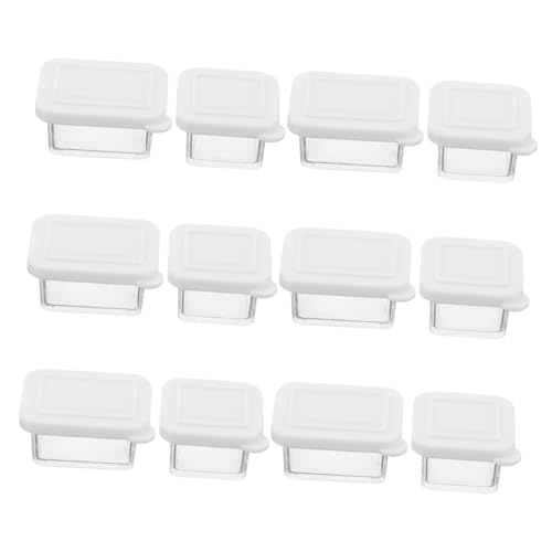 Mikinona 12 Sätze Teiliges Mini Organizer Transparente Miniatur Dollhouse Food Storage Boxes mit Mini Food Scoop Realistische Aufbewahrungsbehälter für Puppenhausküche Kreative Rollenspiele Mikinona 12 Sätze Teiliges Mini Organizer Transparente Miniatur Dollhouse Food Storage Boxes mit Mini Food Scoop Realistische Aufbewahrungsbehälter für Puppenhausküche Kreative Rollenspiele von Mikinona