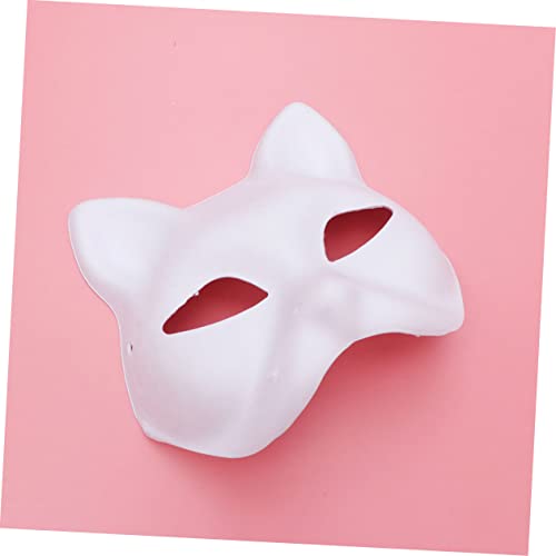 Mikinona 12 Stück Teiliges DIY Tier Masken Katzen Halbmasken aus Papier zum Bemalen Umweltfreundliche Blanko Pulp Masken für Fasching Halloween Karneval Party Deko für Erwachsene Mikinona 12 Stück Teiliges DIY Tier Masken Katzen Halbmasken aus Papier zum Bemalen Umweltfreundliche Blanko Pulp Masken für Fasching Halloween Karneval Party Deko für Erwachsene von Mikinona