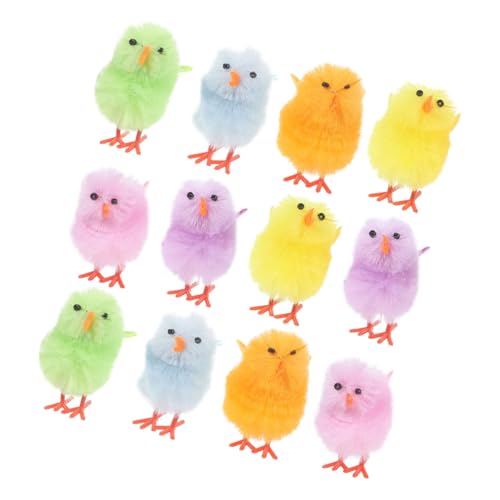Mikinona 12 Stück Teiliges Flauschige Plüschtiere Lebensechte Mini Küken für Osterdeko DIY Bastelset Vielseitige Osterparty Deko und Geschenkideen Mikinona 12 Stück Teiliges Flauschige Plüschtiere Lebensechte Mini Küken für Osterdeko DIY Bastelset Vielseitige Osterparty Deko und Geschenkideen von Mikinona